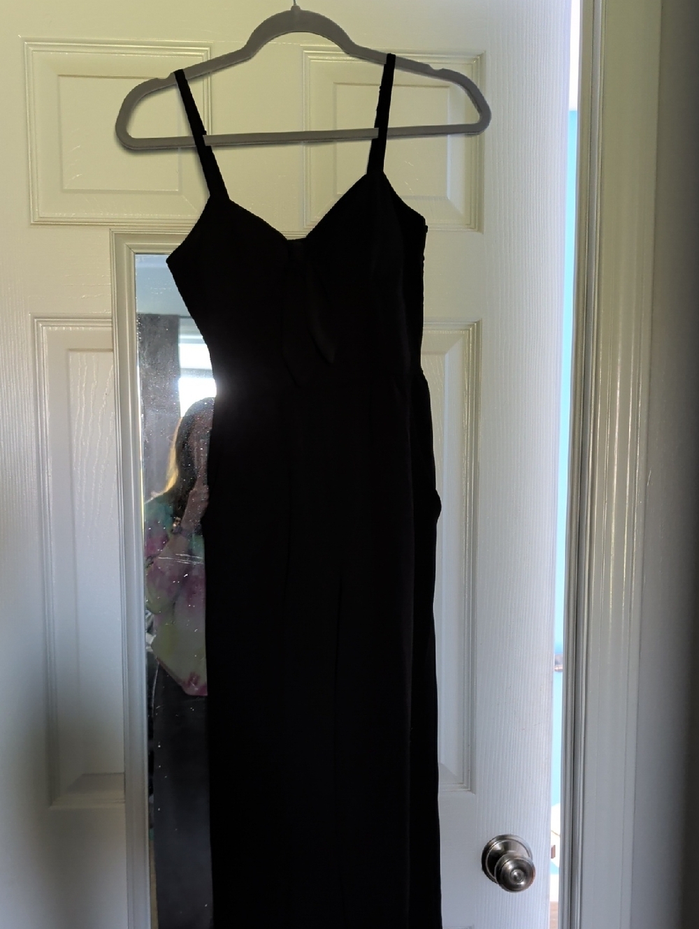 Lily Rose Black Slim Spaghetti-Strap Jumpsuit